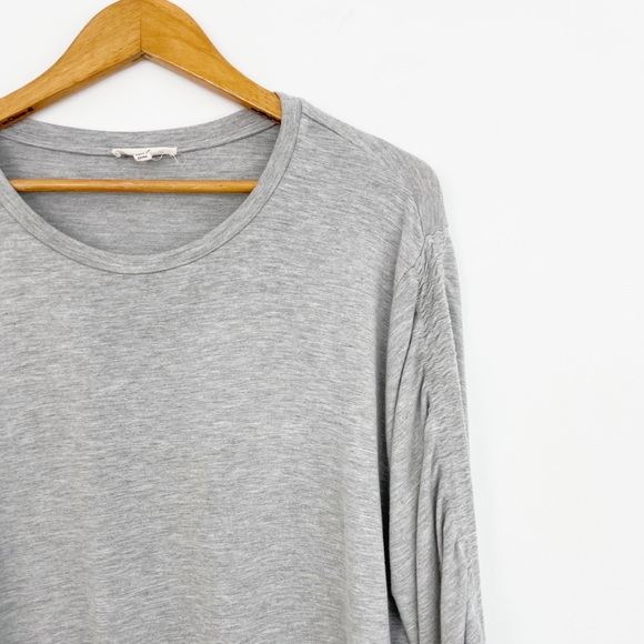 Jane & Delancey Boho Lagenlook Gray Rouged Sleeves Pullover Sweater Size X-Large - Picture 4 of 15